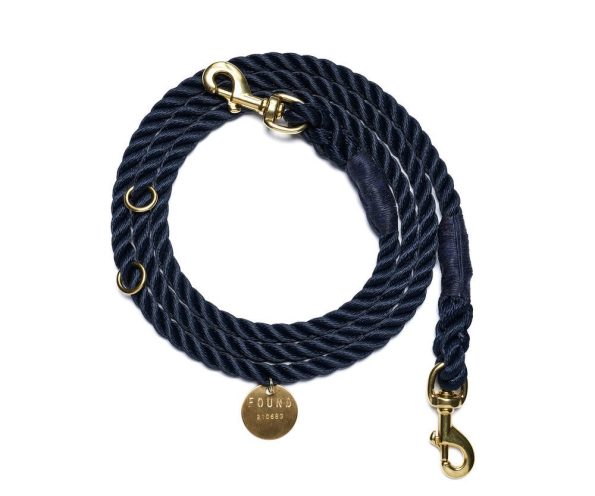 navy-rope-dog-leash-italian-solid-bronze-bolt-snaps-adjustableshop-leashesfound-my-animals-827583