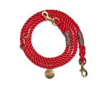 red-rope-dog-leash-italian-solid-bronze-bolt-snaps-adjustableshop-leashesfound-my-animals-966401